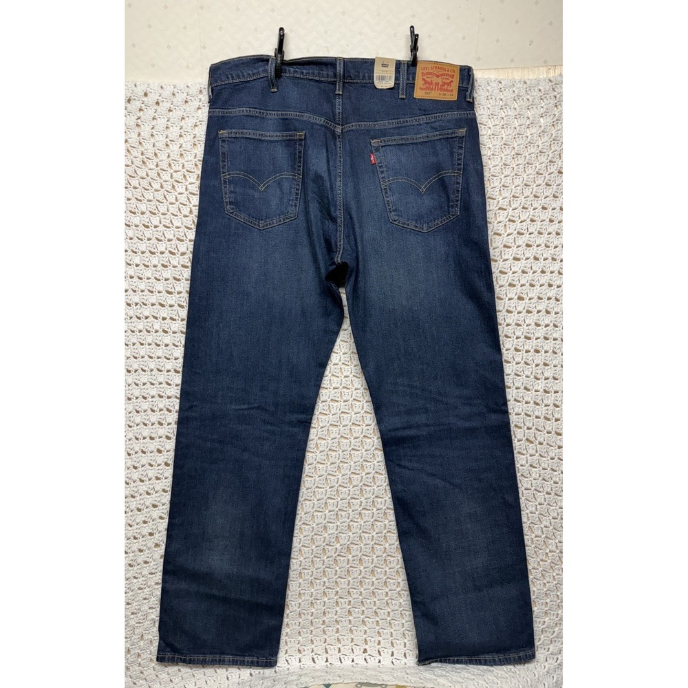 Levis 569 Jeans Mens Tag 38x36 Fits 40x35 Blue Denim Loose Straight NWT - Picture 2 of 13